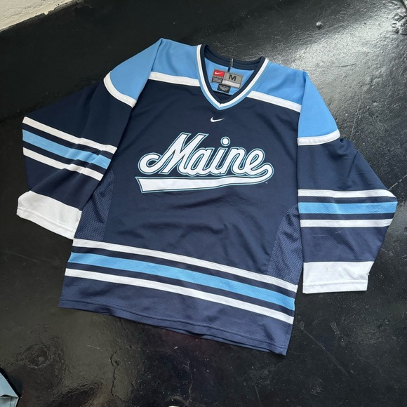 Vintage Other - 90’s Nike Maine Hockey Jersey